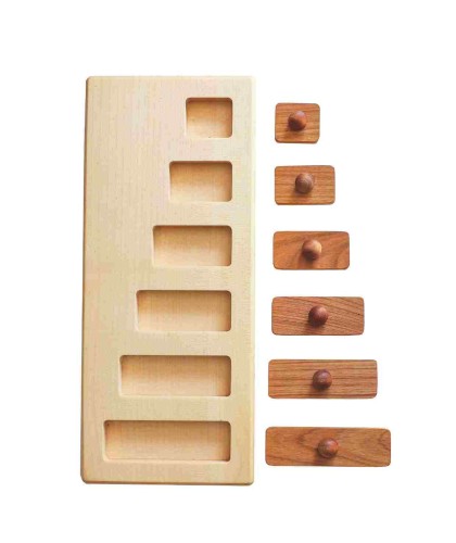 Drewniana Układanka Puzzle Klocki Długie i Krótkie Wooden Story