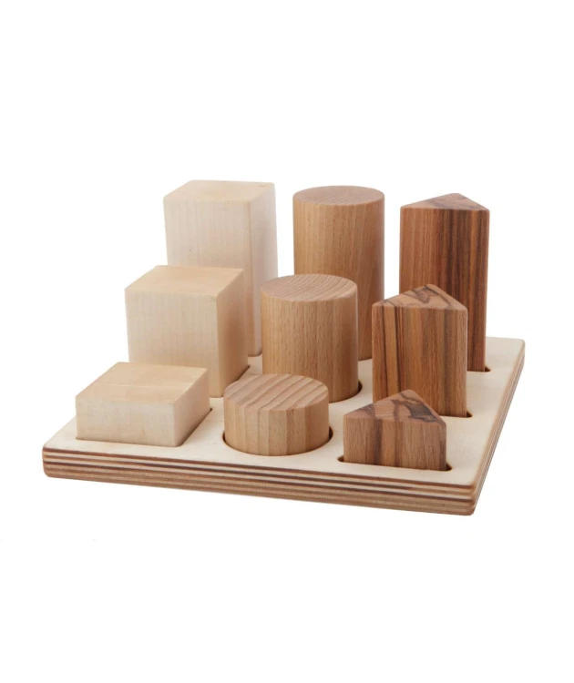 Drewniane Klocki do Sortowania Kształtów – Naturalne XL Wooden Story