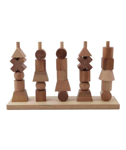 Drewniana Układanka Płotek – Naturalna Wooden Story