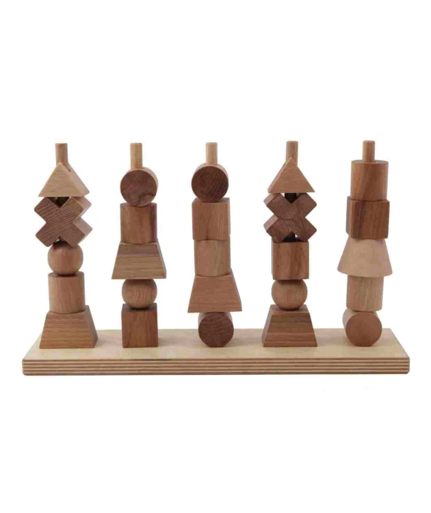 Drewniana Układanka Płotek – Naturalna Wooden Story