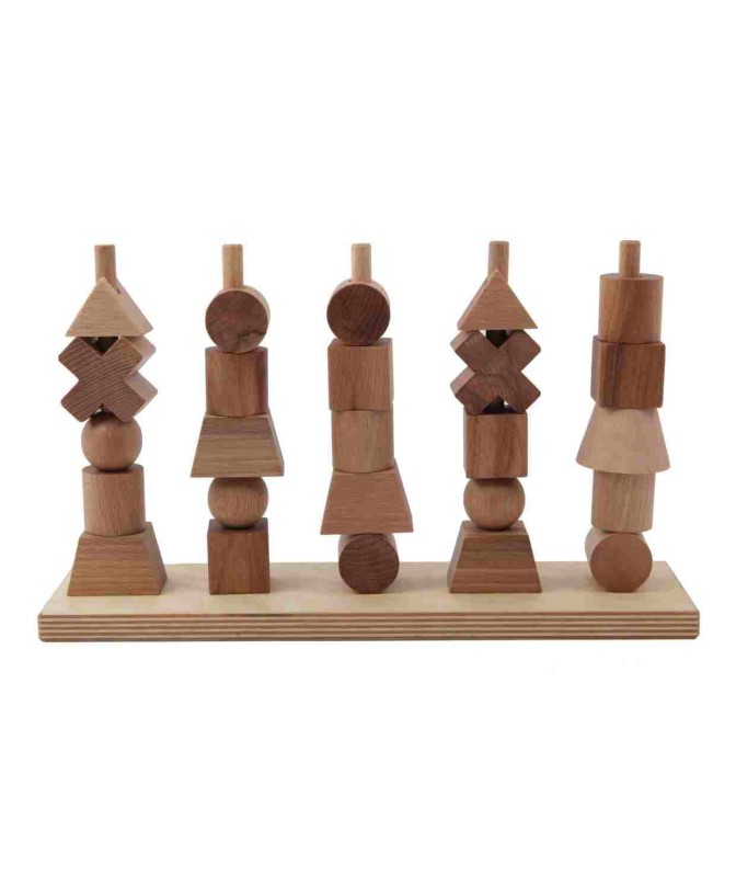 Drewniana Układanka Płotek – Naturalna Wooden Story