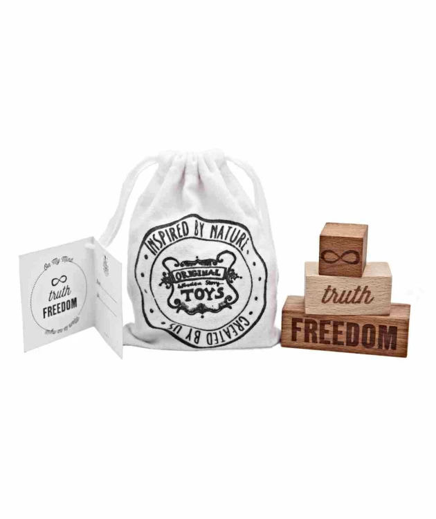 Klocki Drewniane Mam to na Myśli… Freedom, Truth Wooden Story
