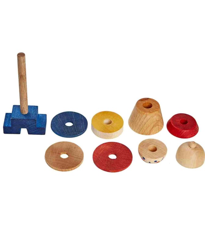 Układanka LALA Stick Fig No.02 – Kolorowa Wooden Story