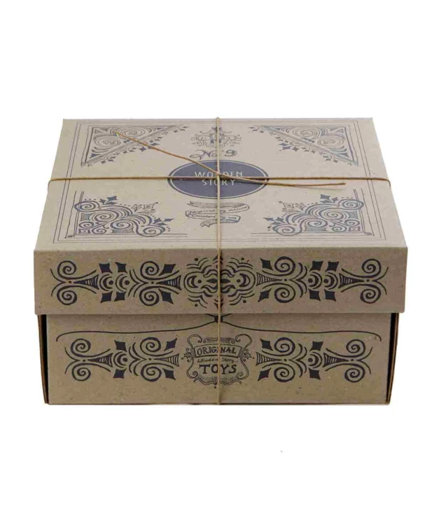 Drewniany Box do Sortowania Kształtów Kolorowy Wooden Story