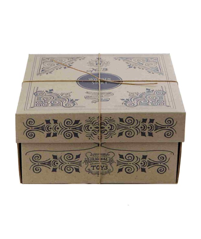 Drewniany Box do Sortowania Kształtów Kolorowy Wooden Story