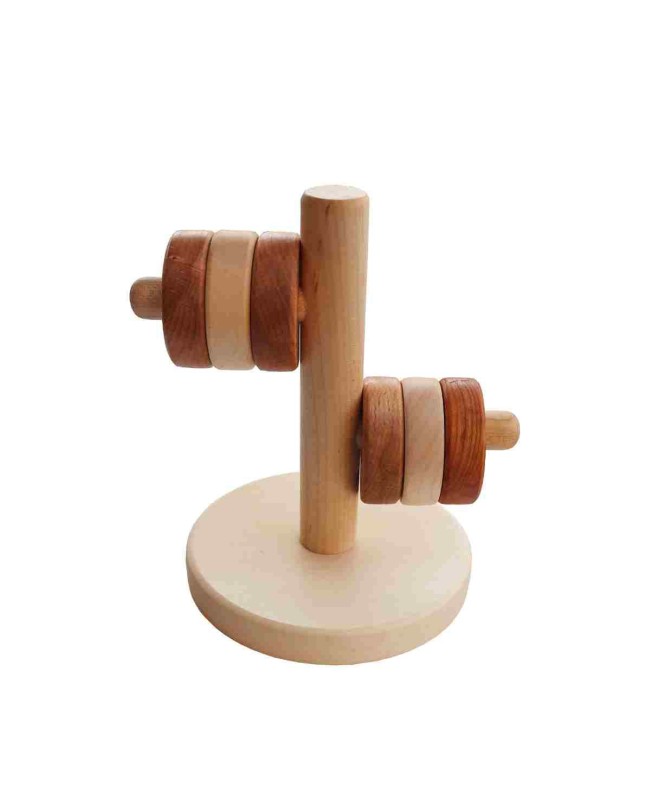 Drewniana Układanka Montessori Horyzontalna Wieża Wooden Story