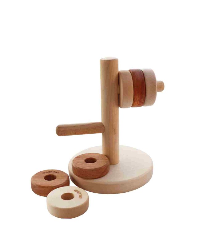 Drewniana Układanka Montessori Horyzontalna Wieża Wooden Story
