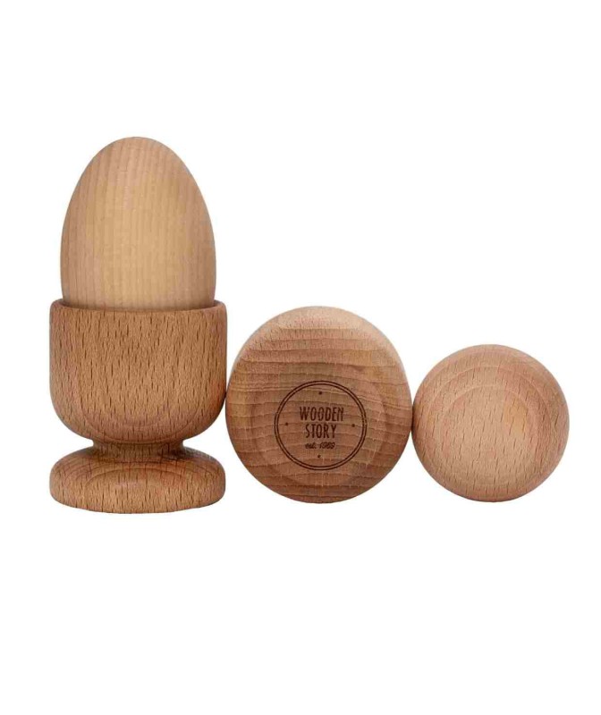 Zestaw Montessori Jajko, Kula i Kwadrat Wooden Story
