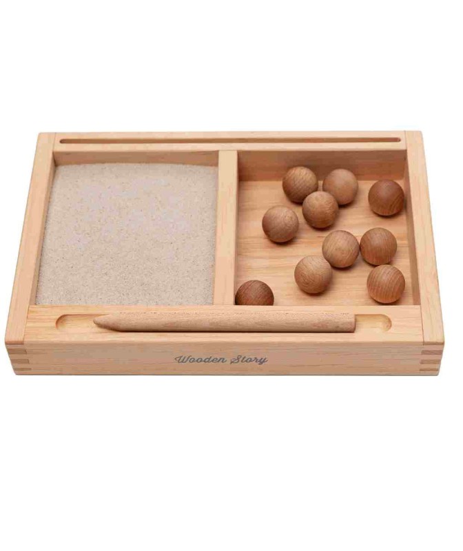 Tacka Montessori z Uchwytem 2-częściowa Wooden Story