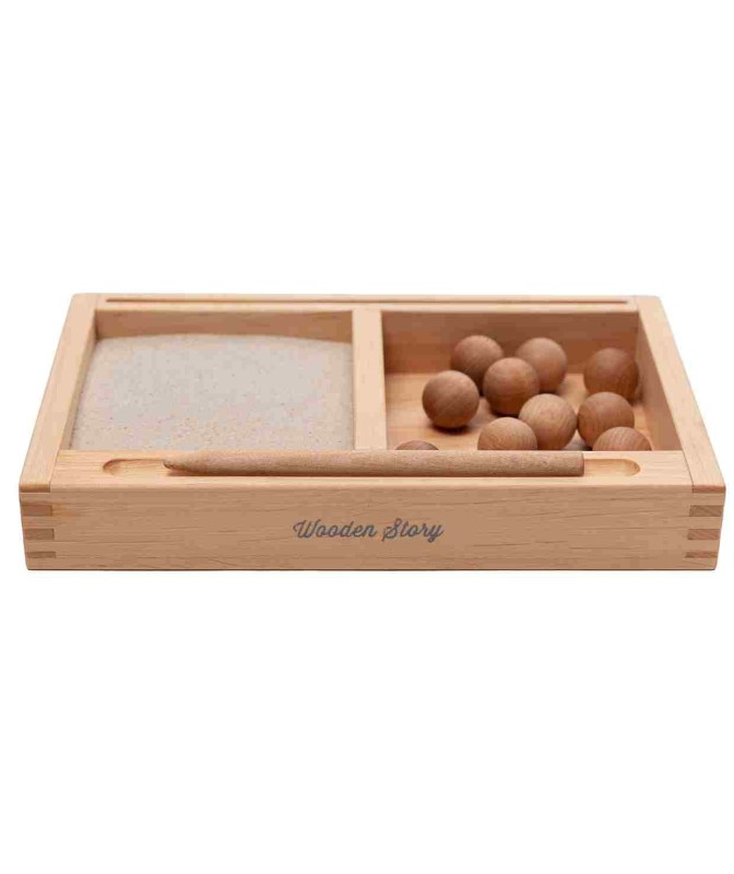 Tacka Montessori z Uchwytem 2-częściowa Wooden Story