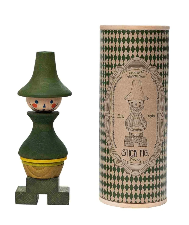 Układanka LALA Stick Fig No.07 – Kolorowa Wooden Story