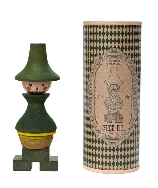 Układanka LALA Stick Fig No.07 – Kolorowa Wooden Story