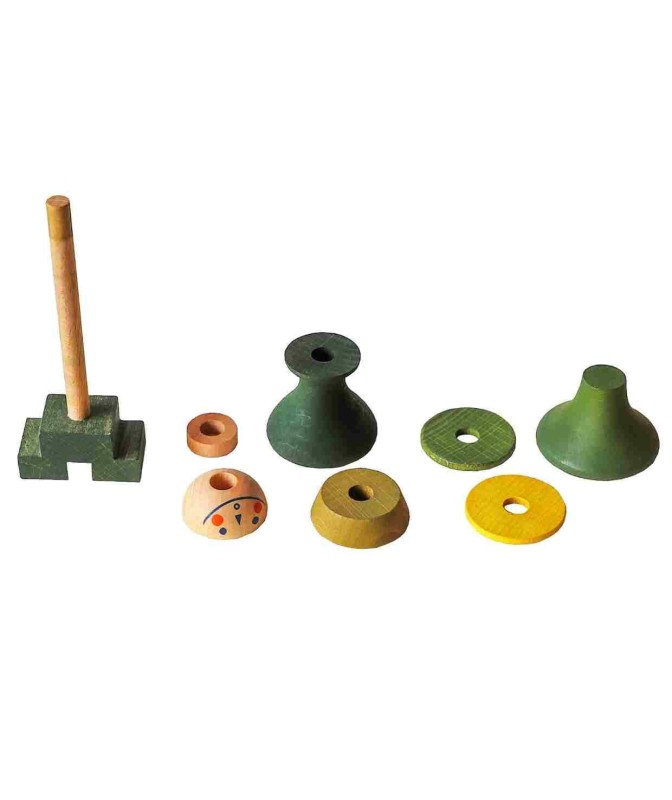 Układanka LALA Stick Fig No.07 – Kolorowa Wooden Story