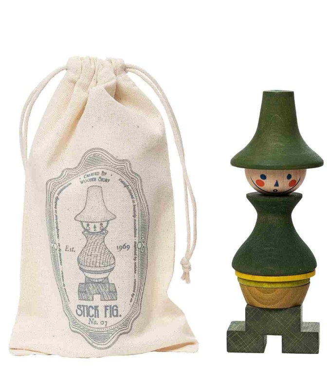 Układanka LALA Stick Fig No.07 – Kolorowa Wooden Story