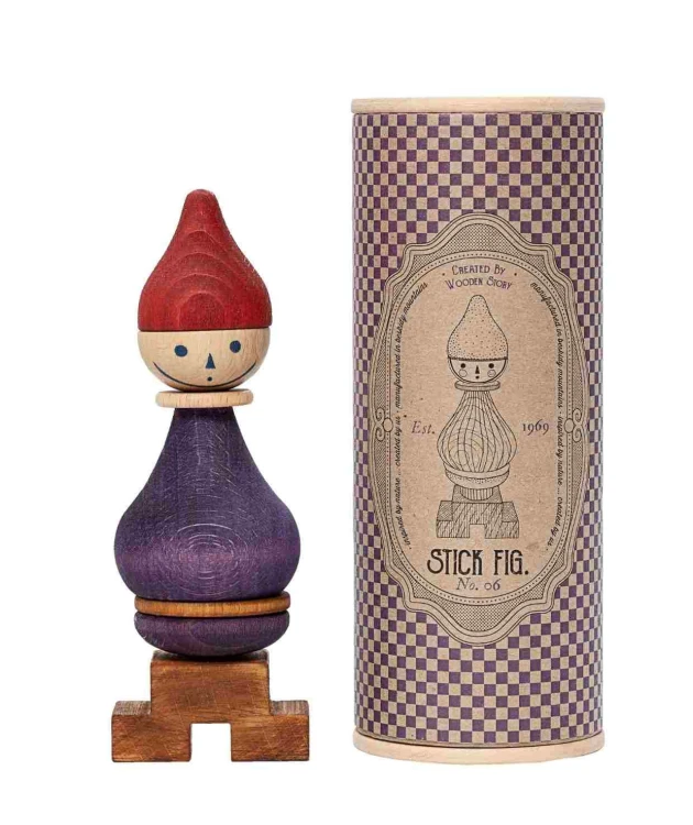 Układanka LALA Stick Fig No.06 – Kolorowa Wooden Story