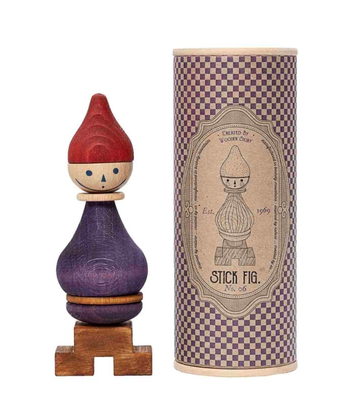 Układanka LALA Stick Fig No.06 – Kolorowa Wooden Story