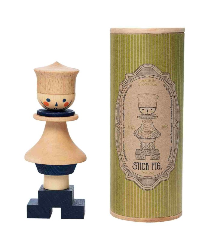 Układanka LALA Stick Fig No.05 – Kolorowa Wooden Story