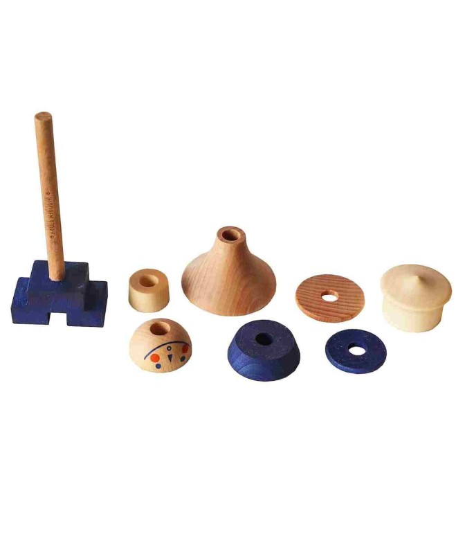 Układanka LALA Stick Fig No.05 – Kolorowa Wooden Story