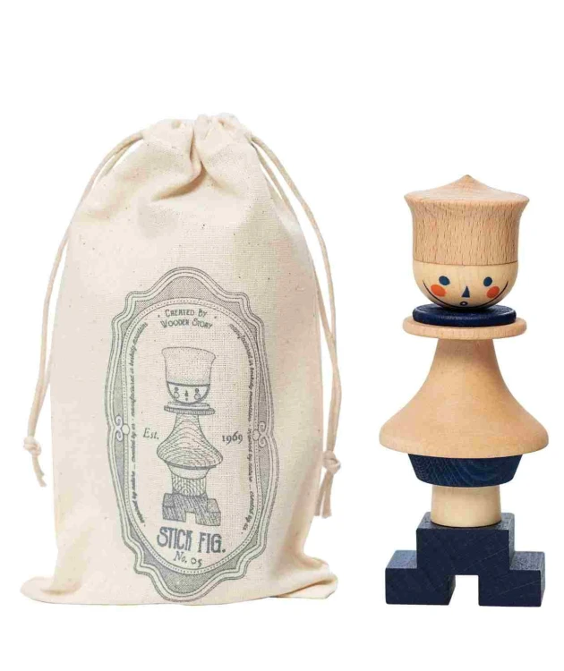 Układanka LALA Stick Fig No.05 – Kolorowa Wooden Story