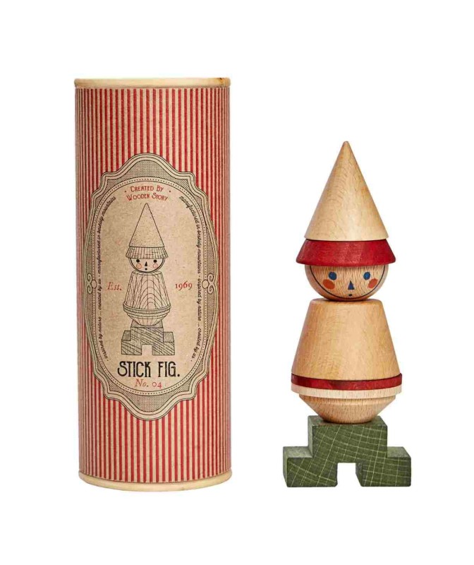Układanka LALA Stick Fig No.04 – Kolorowa Wooden Story