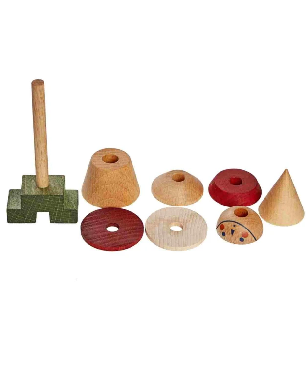 Układanka LALA Stick Fig No.04 – Kolorowa Wooden Story