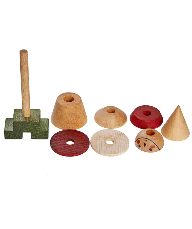 Układanka LALA Stick Fig No.04 – Kolorowa Wooden Story