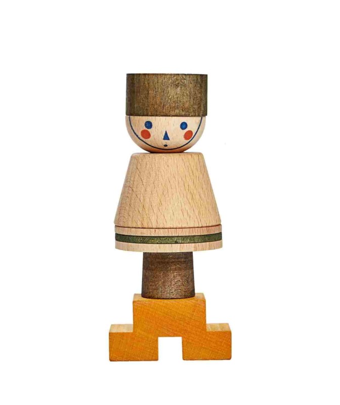 Układanka LALA Stick Fig No.03 – Kolorowa Wooden Story