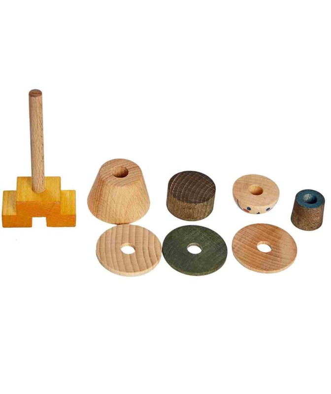 Układanka LALA Stick Fig No.03 – Kolorowa Wooden Story
