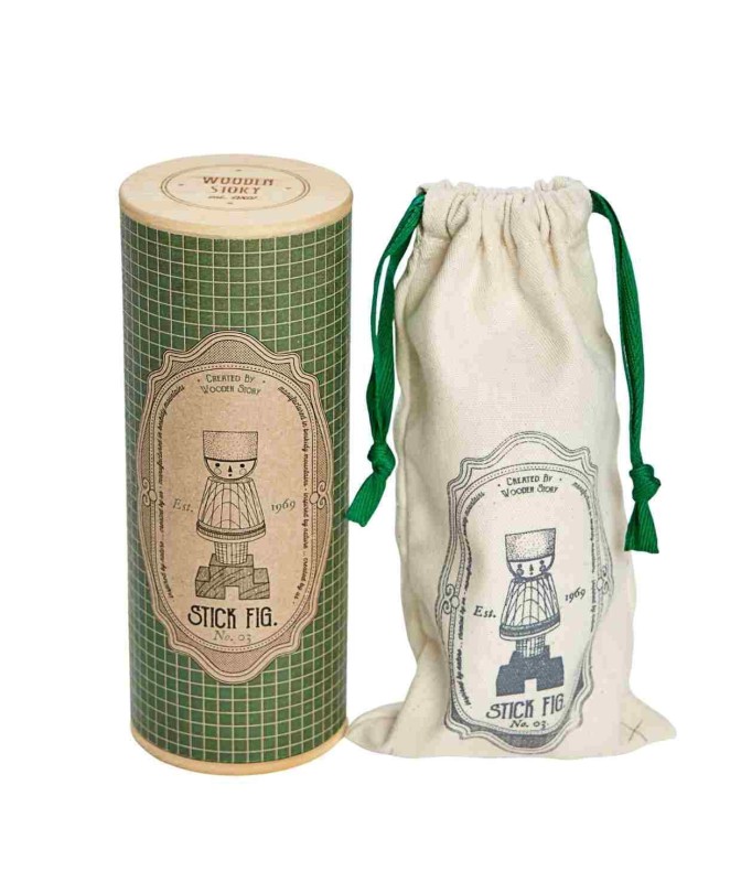 Układanka LALA Stick Fig No.03 – Kolorowa Wooden Story