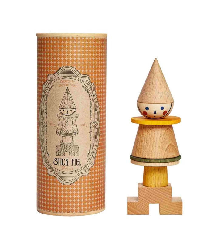 Układanka LALA Stick Fig No.01 – Kolorowa Wooden Story