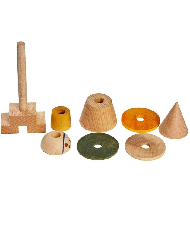 Układanka LALA Stick Fig No.01 – Kolorowa Wooden Story