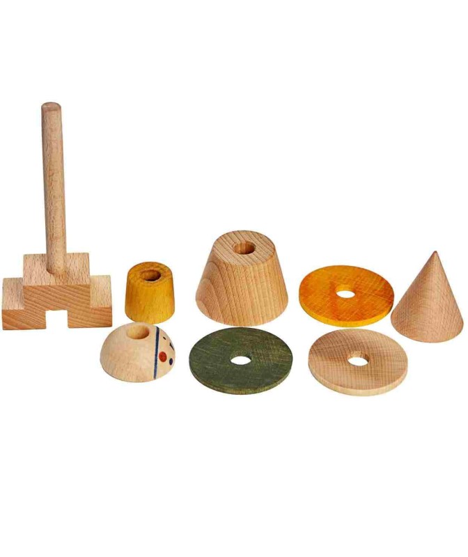 Układanka LALA Stick Fig No.01 – Kolorowa Wooden Story