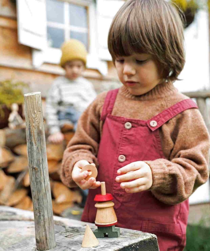 Układanka LALA Stick Fig No.01 – Kolorowa Wooden Story