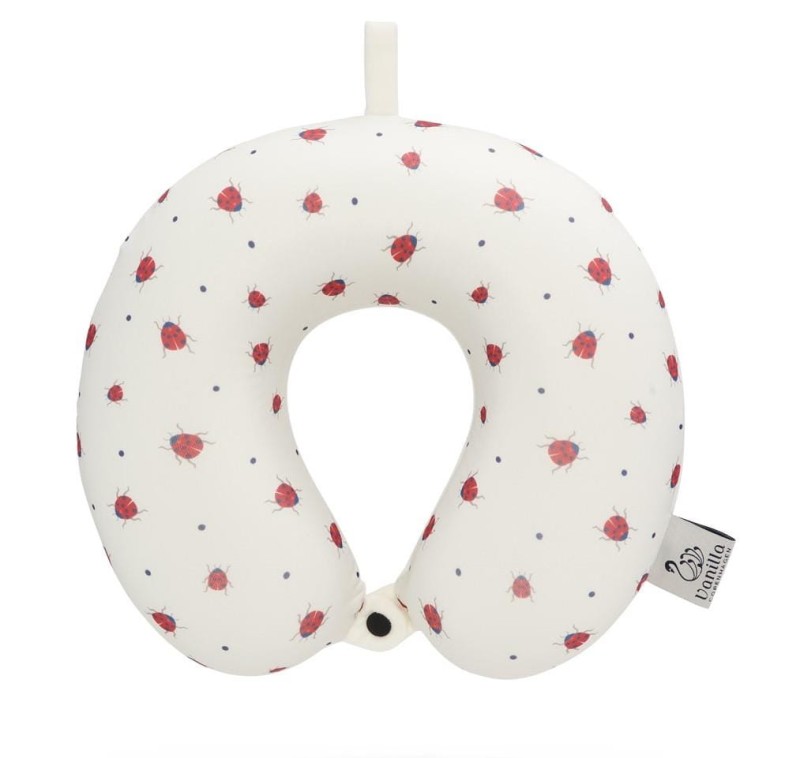 Poduszka podróżna rogal Travel Ladybug dla dzieci Vanilla Copenhagen