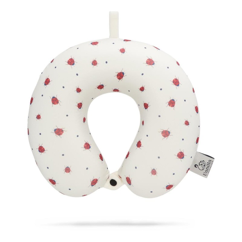 Poduszka podróżna rogal Travel Ladybug dla dzieci Vanilla Copenhagen