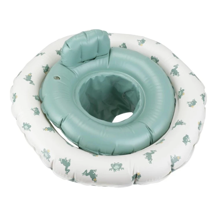 Koło do pływania Baby Fern Froggy z siedziskiem Vanilla Copenhagen