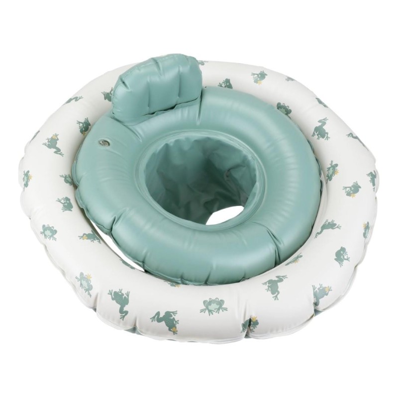 Koło do pływania Baby Fern Froggy z siedziskiem Vanilla Copenhagen