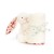 Króliczek z Kwiecistymi Uszami „Berry” Szmatka Przytulanka Kremowa 34 cm Jellycat