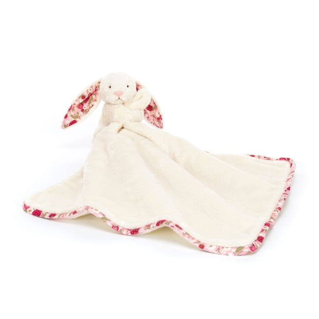 Króliczek z Kwiecistymi Uszami „Berry” Szmatka Przytulanka Kremowa 34 cm Jellycat
