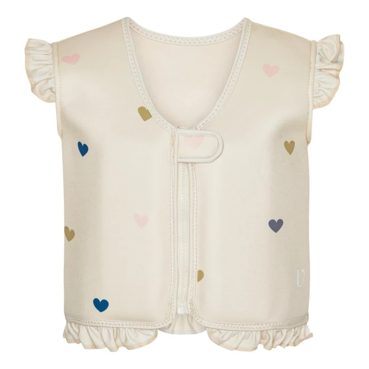 Kamizelka do pływania Neo Frill Milk Hearts 1-3L Vanilla Copenhagen