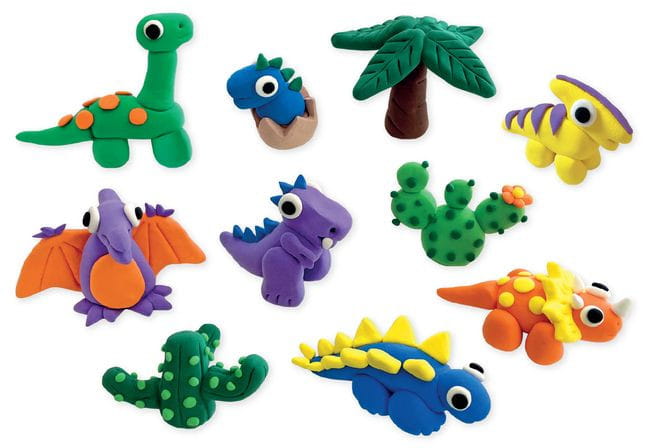 Dinozaury Clay & Play Floss & Rock