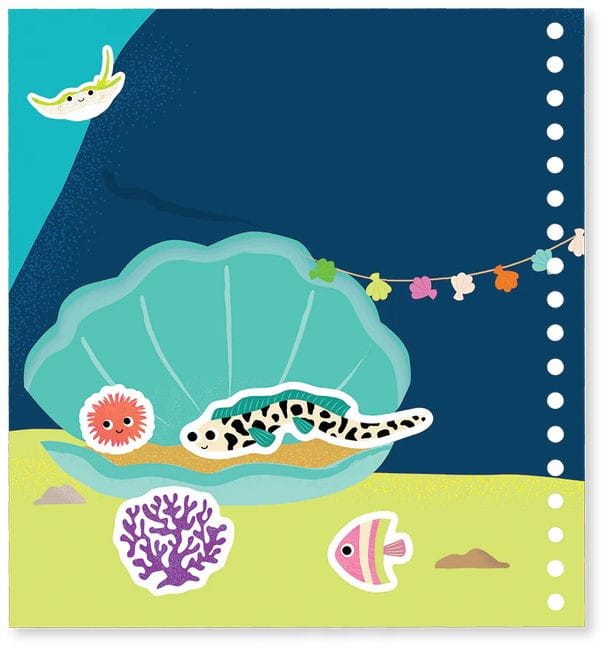 Ocean Magiczna Kolorowanka Wodna z Zadaniami Floss & Rock