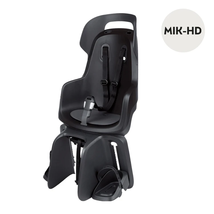 Fotelik rowerowy GO bagażnik MIK HD Urban Black Bobike