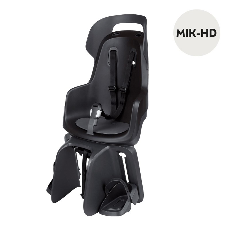 Fotelik rowerowy GO bagażnik MIK HD Urban Black Bobike