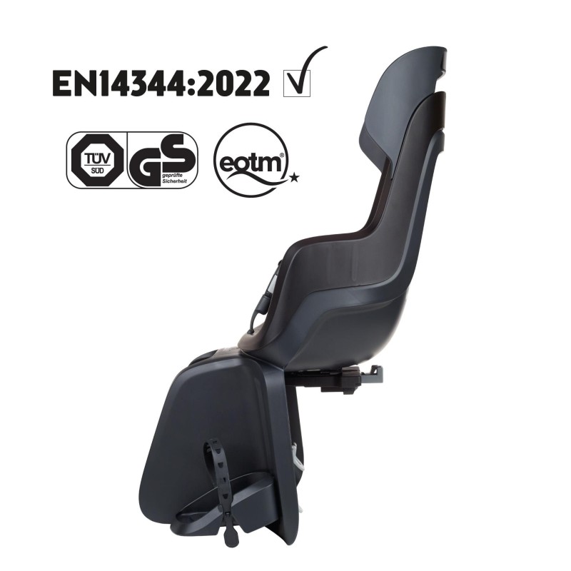 Fotelik rowerowy GO bagażnik MIK HD Urban Black Bobike