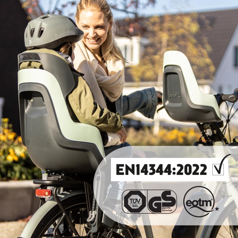 Fotelik rowerowy GO bagażnik MIK HD Peppermint Bobike