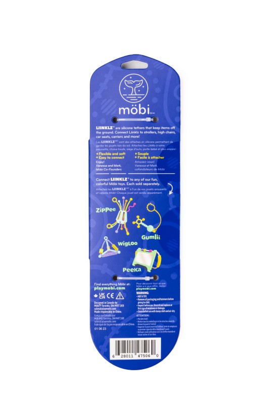 Zestaw silikonowych pasków do zabawek Liinklz 3 szt. Mobi