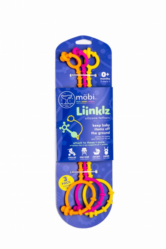 Zestaw silikonowych pasków do zabawek Liinklz 3 szt. Mobi