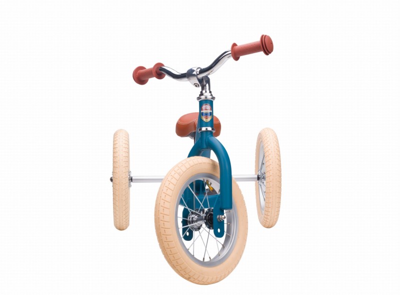 Pierwszy rowerek trójkołowy dziecięcy biegowy 2w1 niebieski balans Trybike