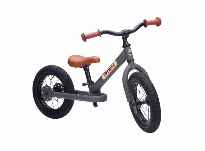 Pierwszy rower biegowy balansujący dziecięcy szary dla dzieci Trybike